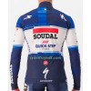 Cykeltrøje Langærmet 2023 Soudal Quick-Step Blå Hvid